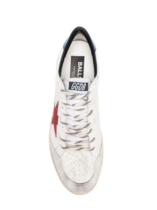 White/multicolour calf leather sneaker Golden Goose | GMF00117F00540311716